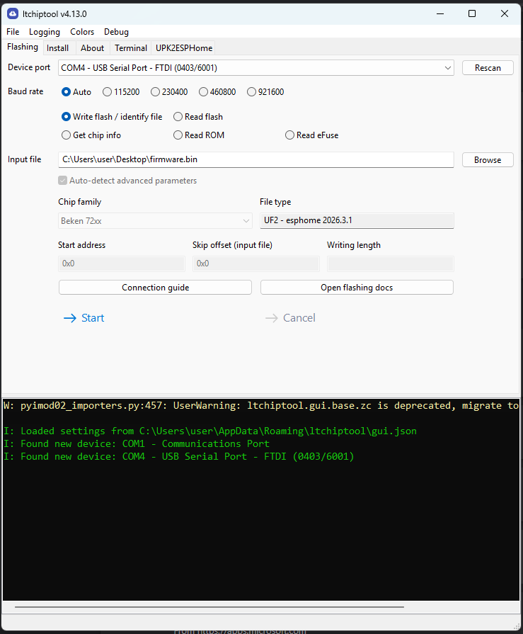 Itchiptool view